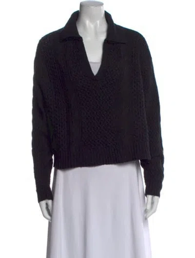 Pre-owned Jason Wu V-neck Sweater In Black