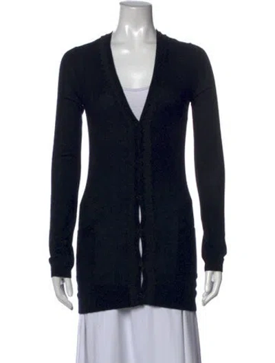 Pre-owned Jason Wu V-neck Sweater In Black