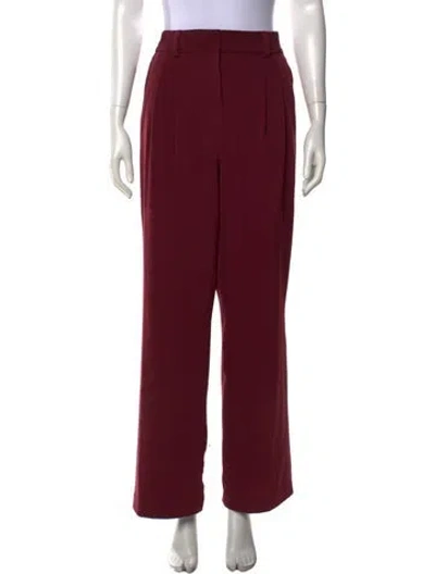 Pre-owned Jason Wu Wide Leg Pants In Burgundy