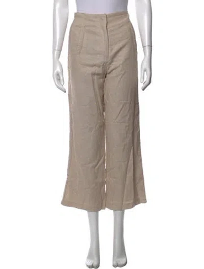 Pre-owned Jason Wu Wide Leg Pants In Neutrals