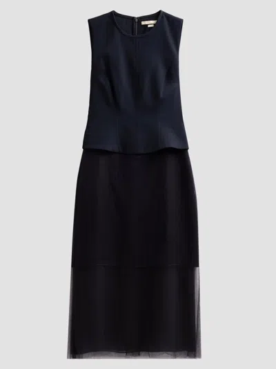 Jason Wu Women's Cady Layered Sleeveless Cocktail Dress In Blue