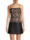 JASON WU WOMEN'S LACE & SATIN MINI DRESS