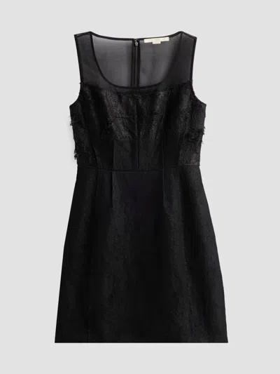 Jason Wu Women's Textured Fray Jacquard Mini Dress In Black