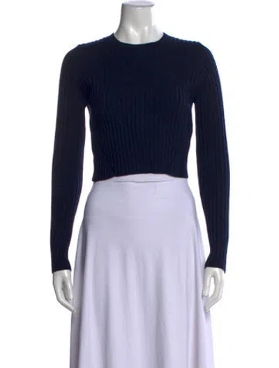 Pre-owned Jason Wu Wool Crew Neck Sweater In Blue