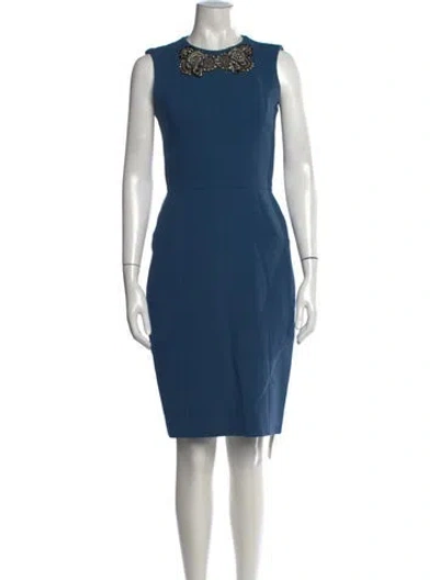 Pre-owned Jason Wu Wool Knee-length Dress In Blue