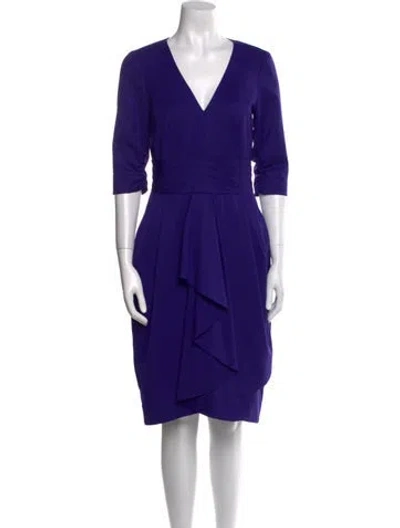 Pre-owned Jason Wu Wool Knee-length Dress In Purple