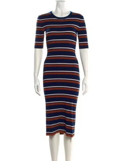 Pre-owned Jason Wu Wool Midi Length Dress In Blue