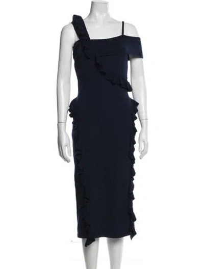 Pre-owned Jason Wu Wool Midi Length Dress In Blue