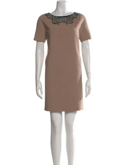 Pre-owned Jason Wu Wool Mini Dress In Neutral