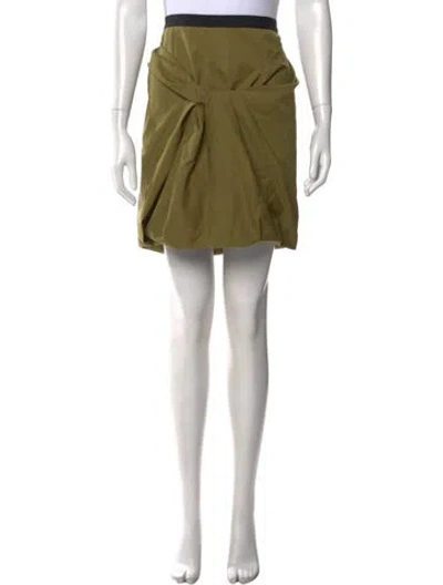 Pre-owned Jason Wu Wool Mini Skirt In Green