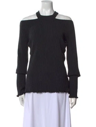Pre-owned Jason Wu Wool Mock Neck Sweater In Gray