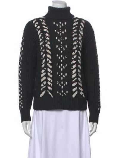 Pre-owned Jason Wu Wool Patterned Sweater In Grey