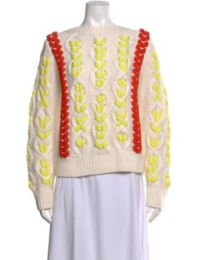 Pre-owned Jason Wu Wool Patterned Sweater In Multicolor