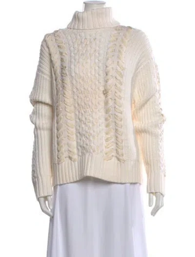 Pre-owned Jason Wu Wool Patterned Sweater In Neutral