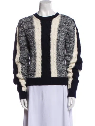 Pre-owned Jason Wu Wool Printed Sweater In Blue