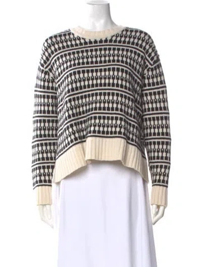 Pre-owned Jason Wu Wool Printed Sweater In Neutral