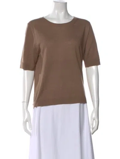 Pre-owned Jason Wu Wool Scoop Neck Sweater In Brown