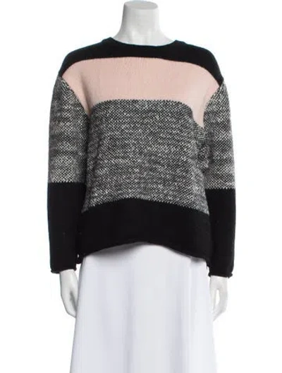 Pre-owned Jason Wu Wool Striped Sweater In Black