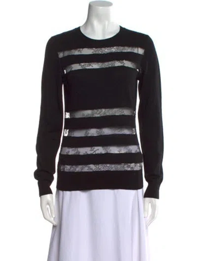 Pre-owned Jason Wu Wool Striped Sweater In Black