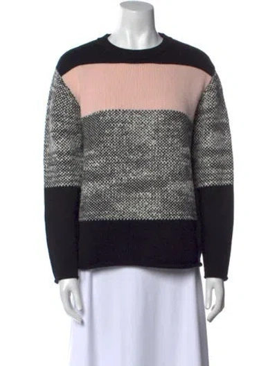 Pre-owned Jason Wu Wool Striped Sweater In Black