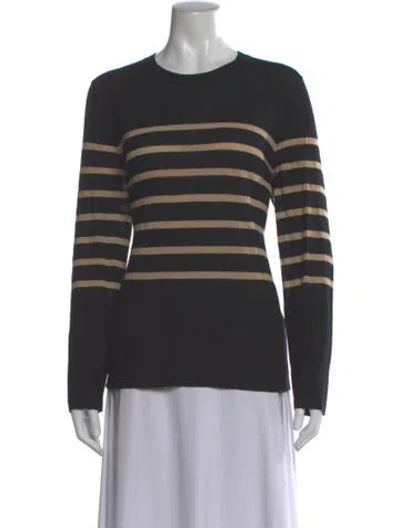 Pre-owned Jason Wu Wool Striped Sweater In Black