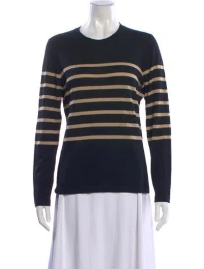Pre-owned Jason Wu Wool Striped Sweater In Black