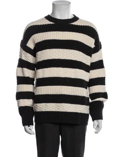 Pre-owned Jason Wu Wool Striped Sweater In Black