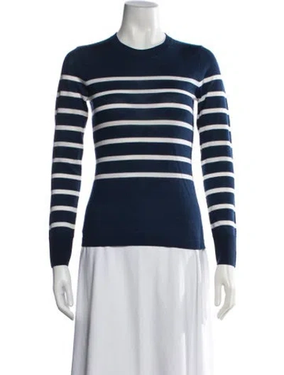 Pre-owned Jason Wu Wool Striped Sweater In Blue