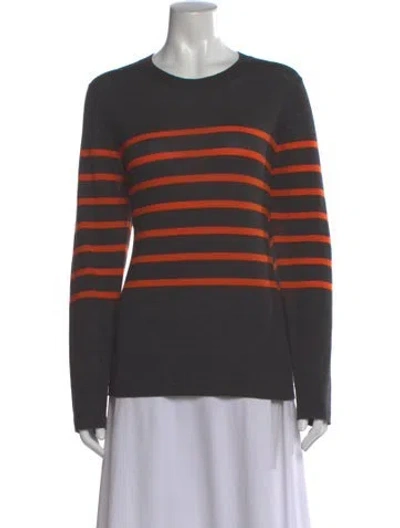 Pre-owned Jason Wu Wool Striped Sweater In Gray