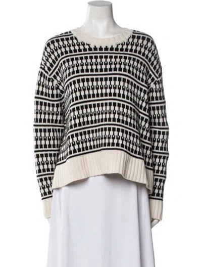 Pre-owned Jason Wu Wool Striped Sweater In Neutral