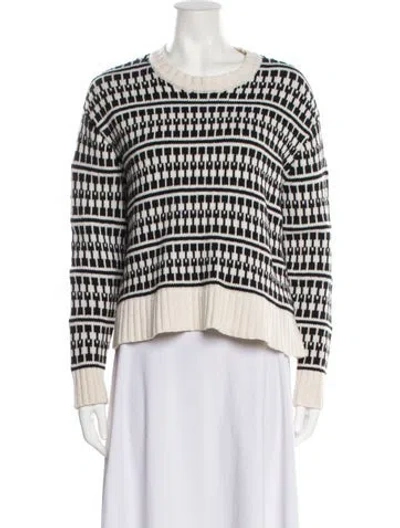 Pre-owned Jason Wu Wool Striped Sweater In Neutral