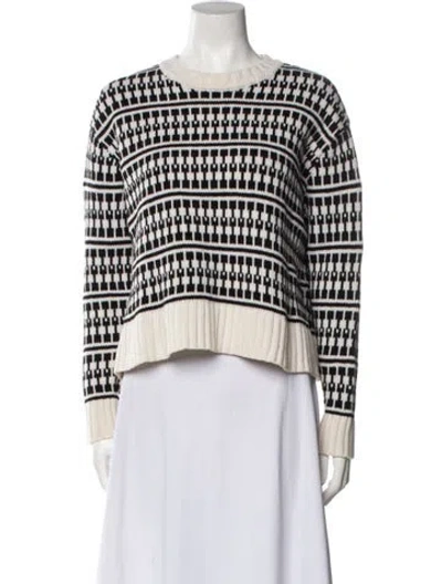 Pre-owned Jason Wu Wool Striped Sweater In Neutral