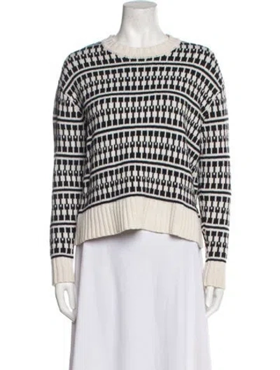 Pre-owned Jason Wu Wool Striped Sweater In Neutral