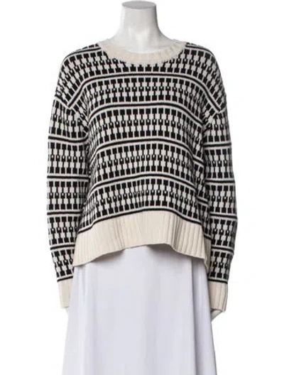 Pre-owned Jason Wu Wool Striped Sweater In Neutral