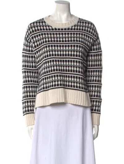 Pre-owned Jason Wu Wool Striped Sweater In Neutral