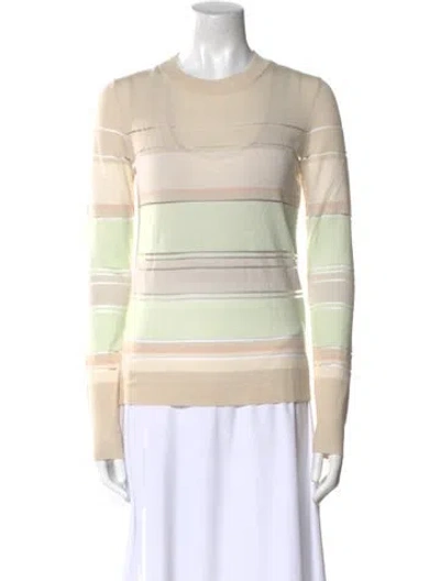 Pre-owned Jason Wu Wool Striped Sweater In Neutral