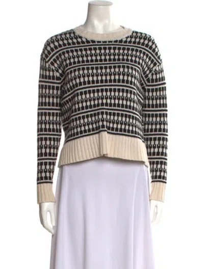 Pre-owned Jason Wu Wool Striped Sweater In Neutral