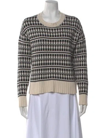 Pre-owned Jason Wu Wool Striped Sweater In Neutral