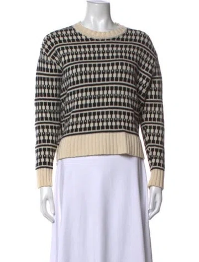 Pre-owned Jason Wu Wool Striped Sweater In Neutrals