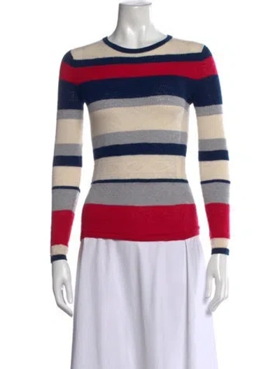 Pre-owned Jason Wu Wool Striped Sweater In Red