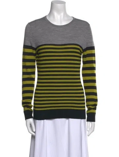 Pre-owned Jason Wu Wool Striped Sweatshirt In Gray