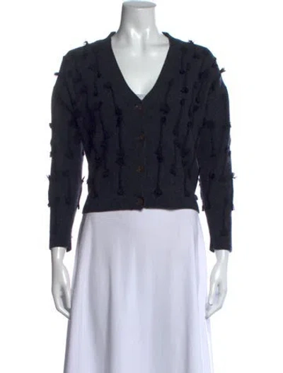 Pre-owned Jason Wu Wool V-neck Sweater In Black