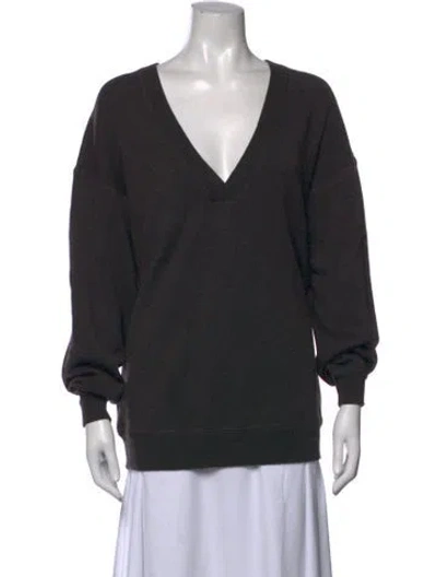 Pre-owned Jason Wu Wool V-neck Sweater In Black/grey