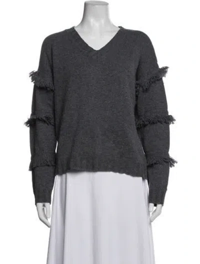 Pre-owned Jason Wu Wool V-neck Sweater In Blue