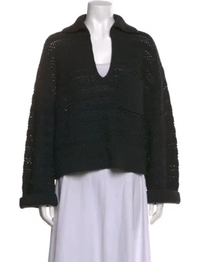 Pre-owned Jason Wu Wool V-neck Sweater In Blue