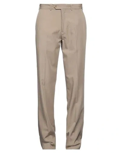 Jasper Reed Man Pants Khaki Size 38 Cotton In Beige