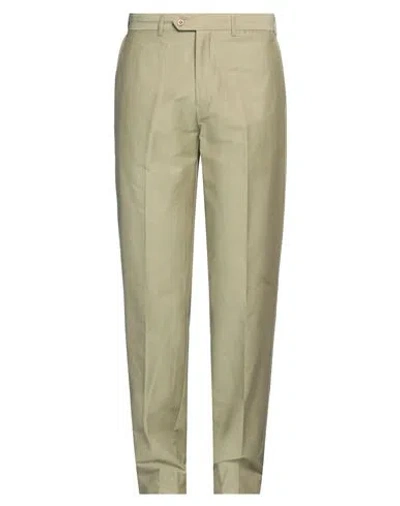 Jasper Reed Man Pants Sage Green Size 38 Cotton