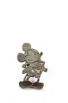 Jasper Womens Sterling Silver Diamond Cartoon Mouse Pin Brooch In Black