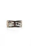 Jasper Womens Sterling Silver Ruby Skeleton Fork Cuff Bracelet In Silver