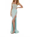 Jasz Couture Embroidered Gown In Mint
